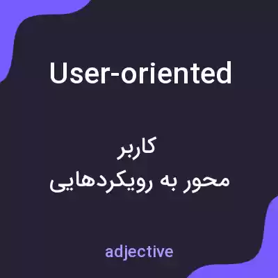 معنی user-oriented به فارسی