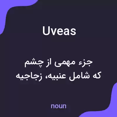 معنی uveas به فارسی معنی uveas به فارسی