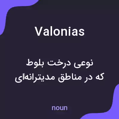معنی valonias به فارسی معنی valonias به فارسی