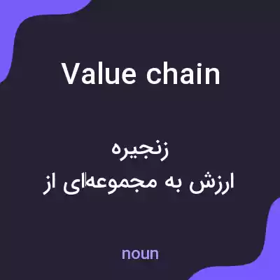 معنی value chain به فارسی معنی value chain به فارسی