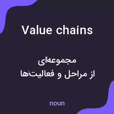 معنی value chains به فارسی معنی value chains به فارسی