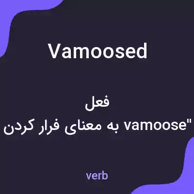 معنی vamoosed به فارسی معنی vamoosed به فارسی