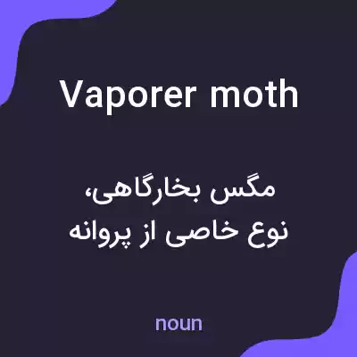 معنی vaporer moth به فارسی معنی vaporer moth به فارسی