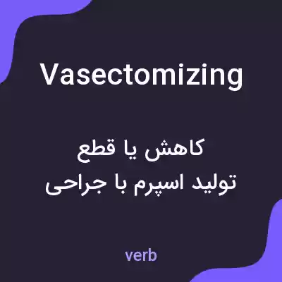 معنی vasectomizing به فارسی معنی vasectomizing به فارسی