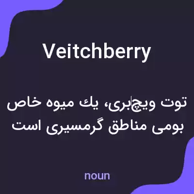 معنی veitchberry به فارسی معنی veitchberry به فارسی