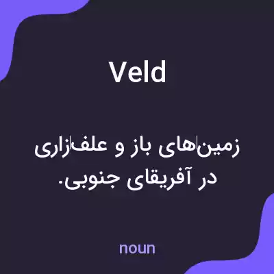 معنی veld به فارسی معنی veld به فارسی
