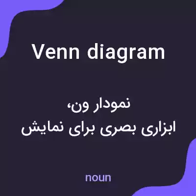 معنی venn diagram به فارسی