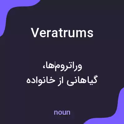 معنی veratrums به فارسی