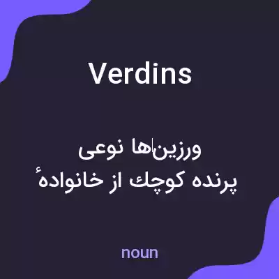 معنی verdins به فارسی معنی verdins به فارسی