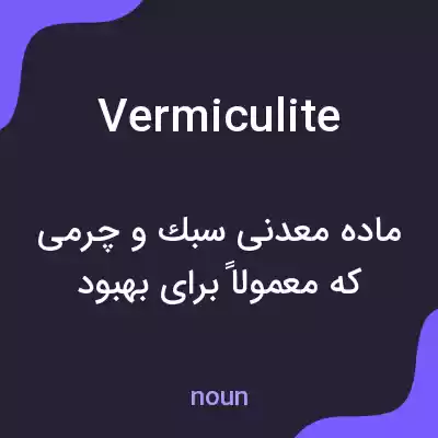 معنی vermiculite به فارسی معنی vermiculite به فارسی