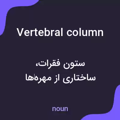 معنی vertebral column به فارسی معنی vertebral column به فارسی