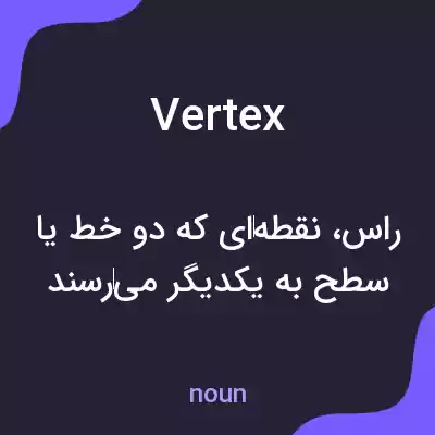 معنی vertex به فارسی