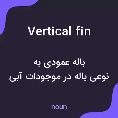 معنی vertical fin به فارسی معنی vertical fin به فارسی
