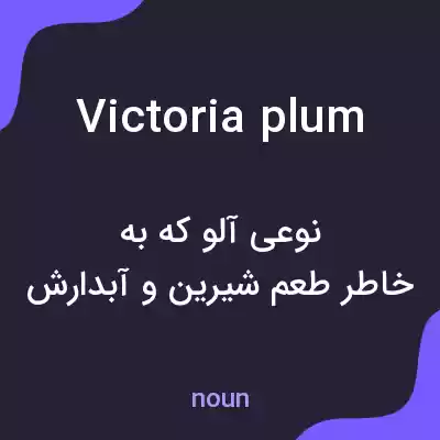 معنی victoria plum به فارسی معنی victoria plum به فارسی