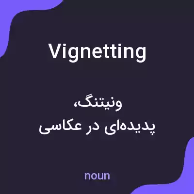 معنی vignetting به فارسی معنی vignetting به فارسی