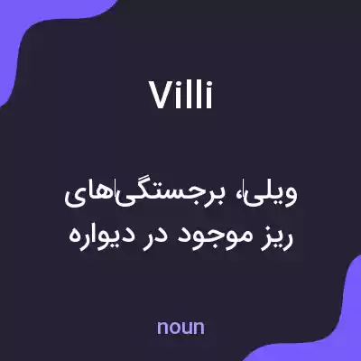 معنی villi به فارسی معنی villi به فارسی