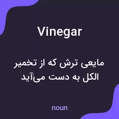 معنی vinegar به فارسی معنی vinegar به فارسی