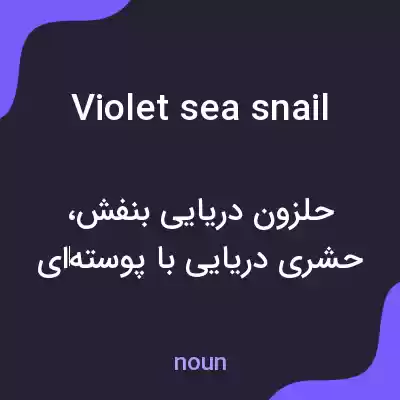 معنی violet sea snail به فارسی معنی violet sea snail به فارسی