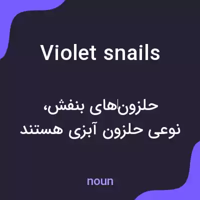 معنی violet snails به فارسی معنی violet snails به فارسی