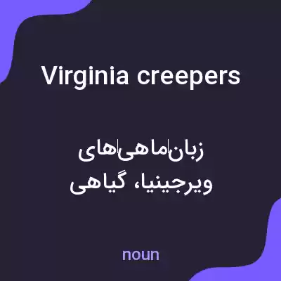 معنی virginia creepers به فارسی معنی virginia creepers به فارسی