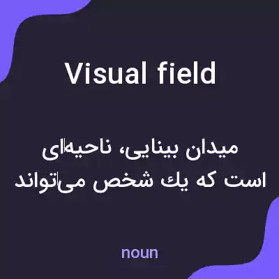 معنی visual field به فارسی معنی visual field به فارسی