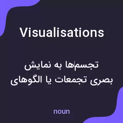 معنی visualisations به فارسی معنی visualisations به فارسی