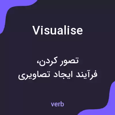 معنی visualise به فارسی معنی visualise به فارسی
