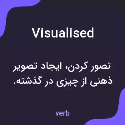 معنی visualised به فارسی معنی visualised به فارسی