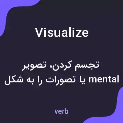 معنی visualize به فارسی معنی visualize به فارسی