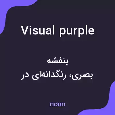 معنی visual purple به فارسی معنی visual purple به فارسی