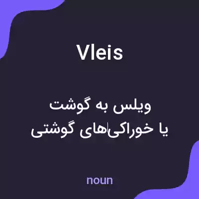 معنی vleis به فارسی معنی vleis به فارسی