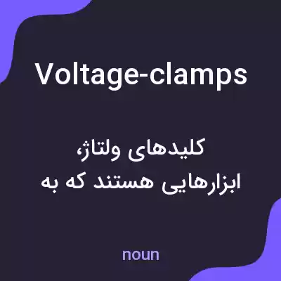 معنی voltage-clamps به فارسی معنی voltage-clamps به فارسی
