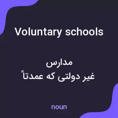 معنی voluntary schools به فارسی معنی voluntary schools به فارسی