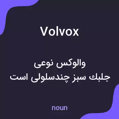 معنی volvox به فارسی معنی volvox به فارسی