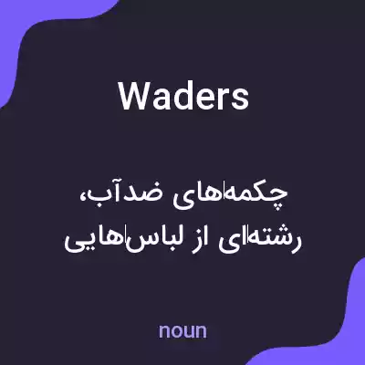 معنی waders به فارسی معنی waders به فارسی