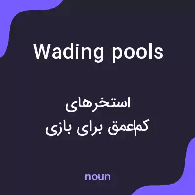 معنی wading pools به فارسی معنی wading pools به فارسی