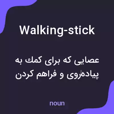 معنی walking-stick به فارسی معنی walking-stick به فارسی