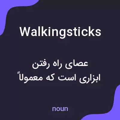 معنی walkingsticks به فارسی معنی walkingsticks به فارسی