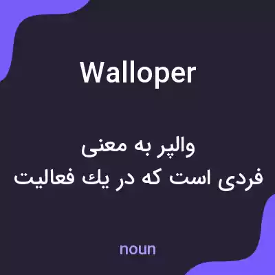 معنی walloper به فارسی