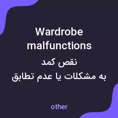 معنی wardrobe malfunctions به فارسی معنی wardrobe malfunctions به فارسی