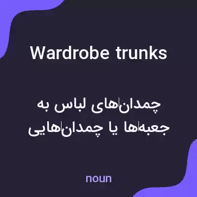 معنی wardrobe trunks به فارسی معنی wardrobe trunks به فارسی