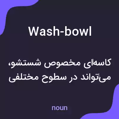 معنی wash-bowl به فارسی معنی wash-bowl به فارسی