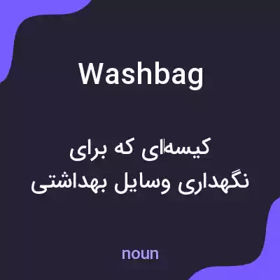 معنی washbag به فارسی معنی washbag به فارسی