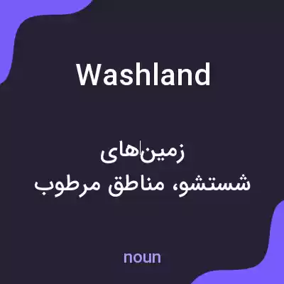 معنی washland به فارسی معنی washland به فارسی