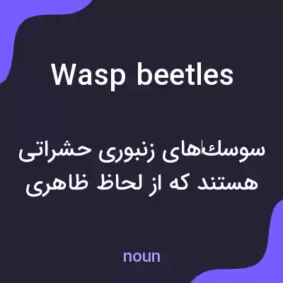 معنی wasp beetles به فارسی معنی wasp beetles به فارسی
