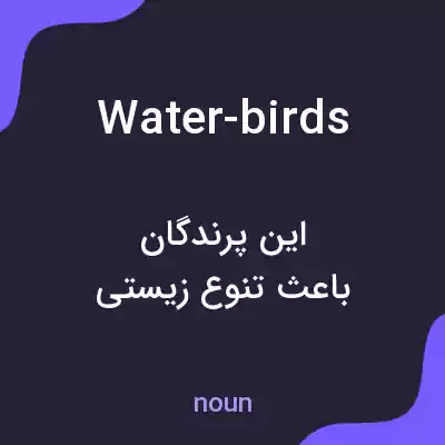 معنی water-birds به فارسی معنی water-birds به فارسی
