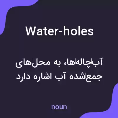 معنی water-holes به فارسی معنی water-holes به فارسی