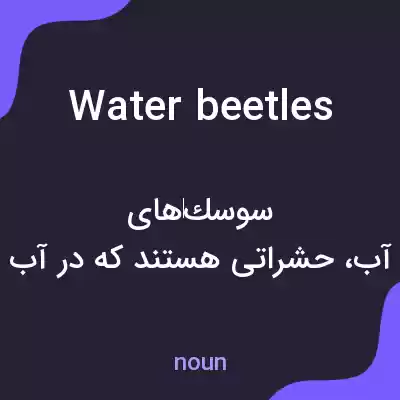 معنی water beetles به فارسی معنی water beetles به فارسی
