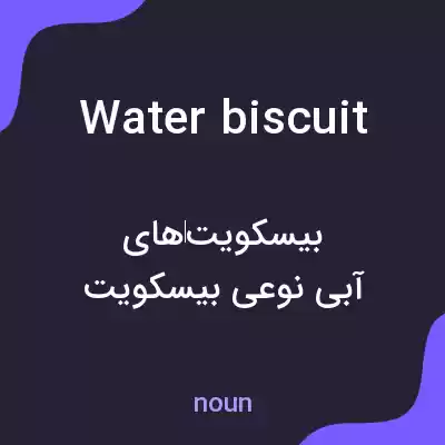 معنی water biscuit به فارسی معنی water biscuit به فارسی