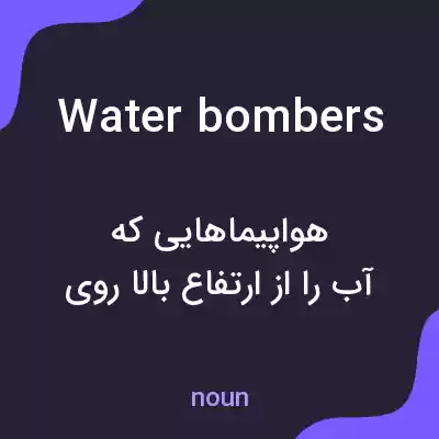 معنی water bombers به فارسی معنی water bombers به فارسی